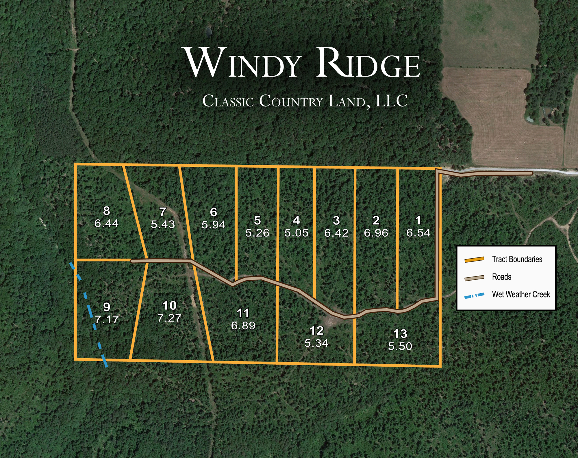 Plat map for Windy Ridge in Texas County, Missouri